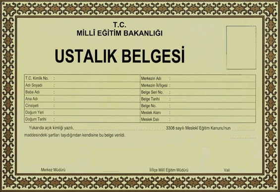 Ustalık belgesi almayanlara af geldi