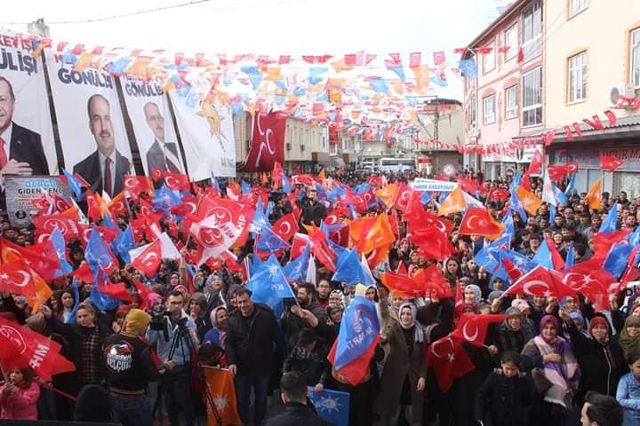 Bakan Soylu mitinge katıldı