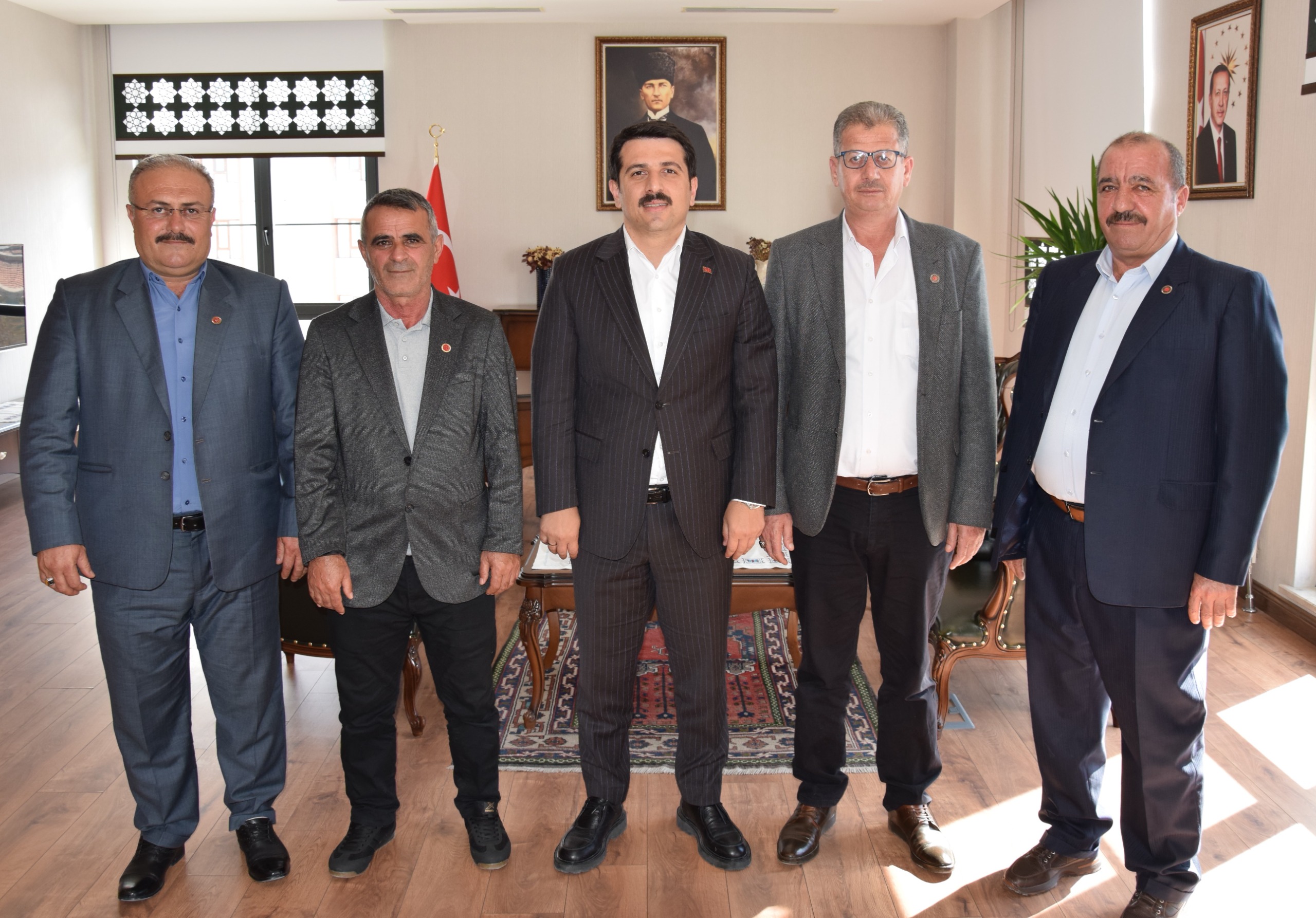 Muhtarlardan kaymakam ziyaret
