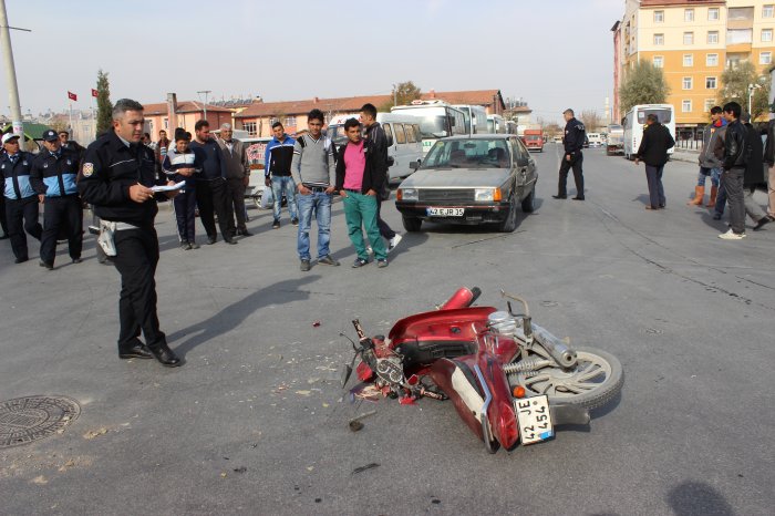 Trafik kazası:1 Yaralı