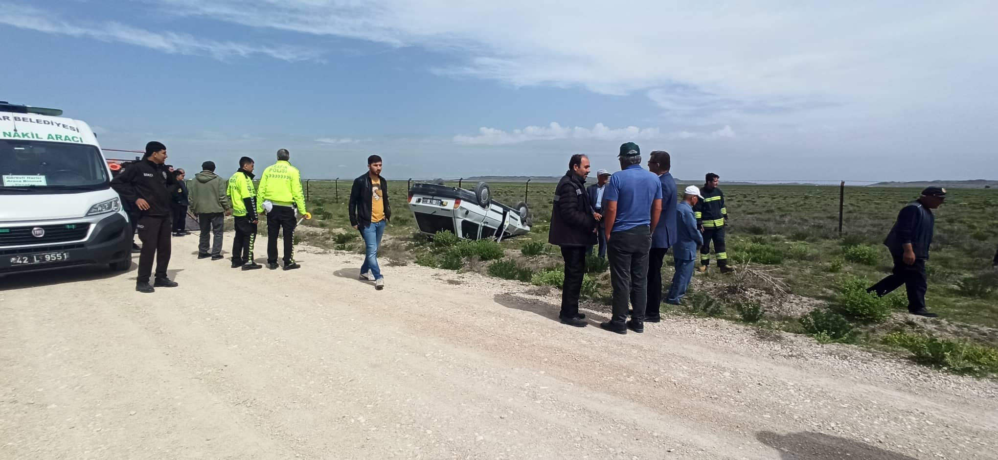 Yağmur duasına giderken kaza