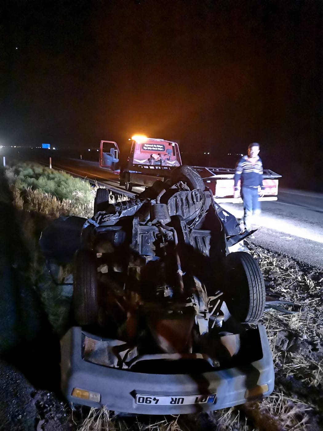 Dede ve torunu trafik kazasında öldü