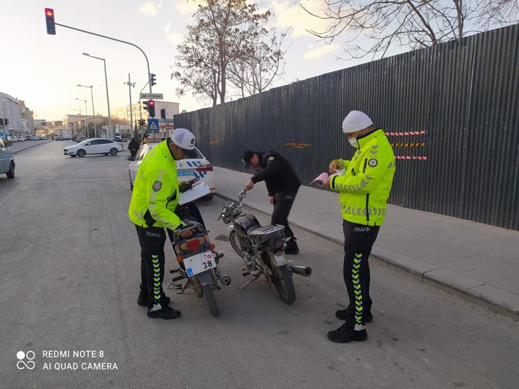 Motosiklet  uygulaması yapıldı