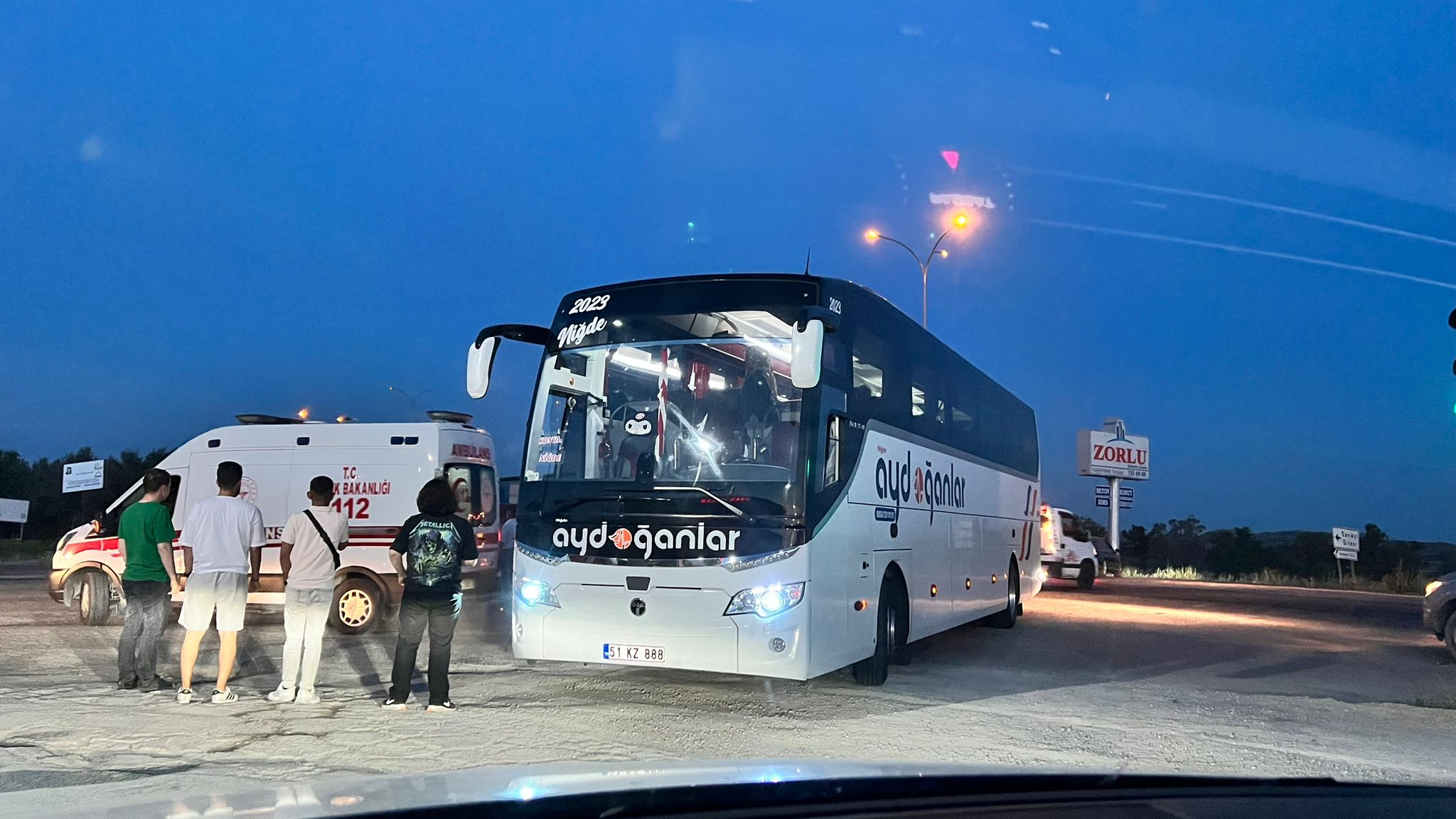 Yolcu otobüsünde fenalaştı hastaneye kaldırıldı