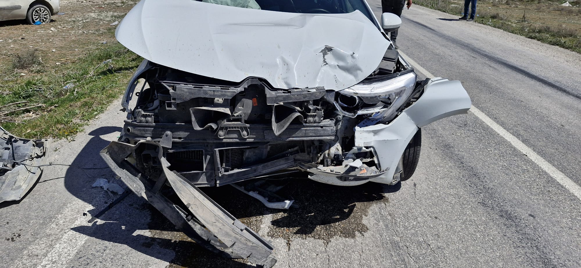 Sazlıpınar'da trafik kazası:1 yaralı