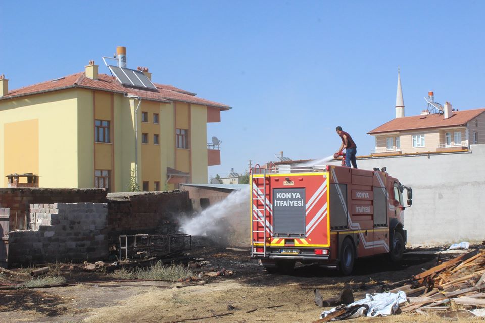 Yangın kısa sürede söndürüldü