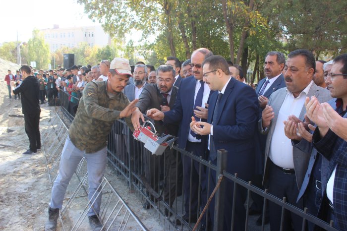 Yükseliş cami inşaat temeli atıldı